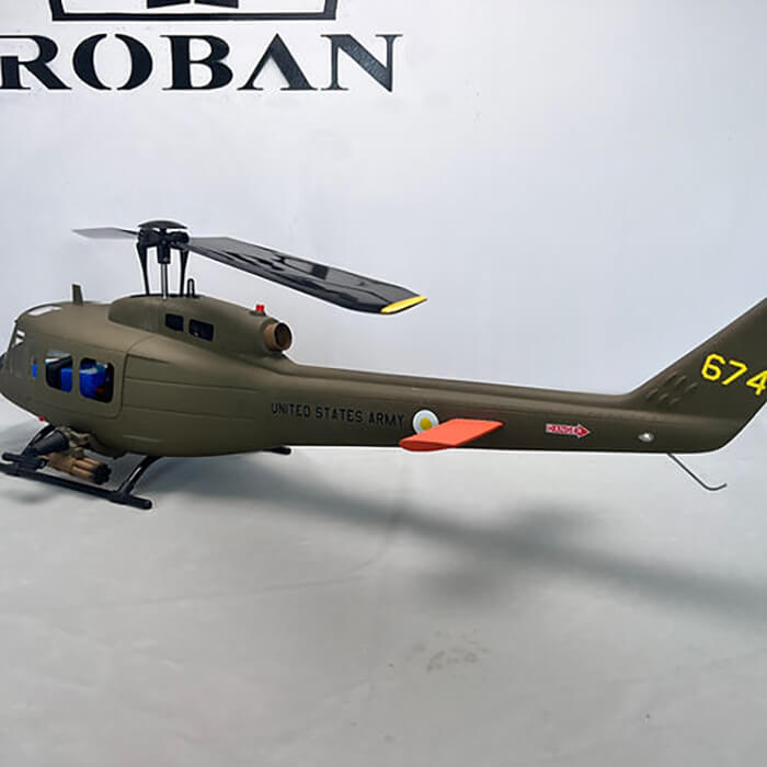 ROBAN UH-1D 470 Scale RC Helicopter GPS X2 Flight Control LED Lighting PNP/RTF