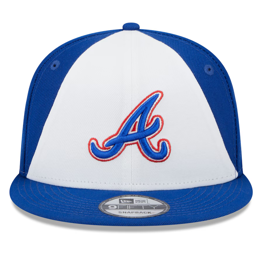 New Era Atlanta Braves City Connect 9FIFTY Snapback Adjustable Hat-White/Royal