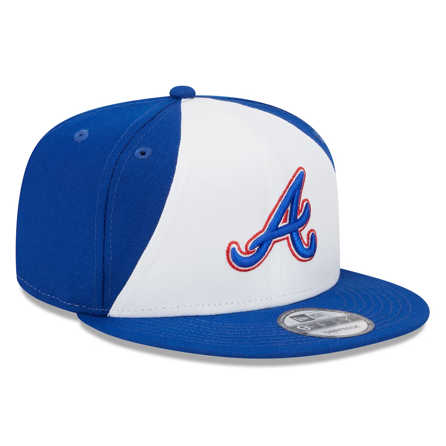 New Era Atlanta Braves City Connect 9FIFTY Snapback Adjustable Hat-White/Royal