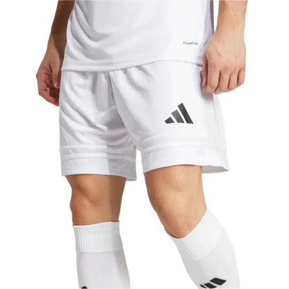 adidas Squadra Soccer 25 Short White-Black Logo.