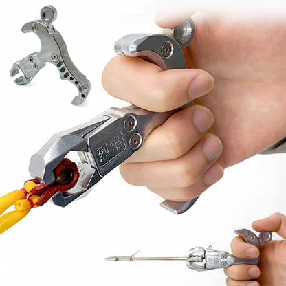 Slingshot Release Device – Stainless Steel Push-Button Clamp with Hunting & Fishing