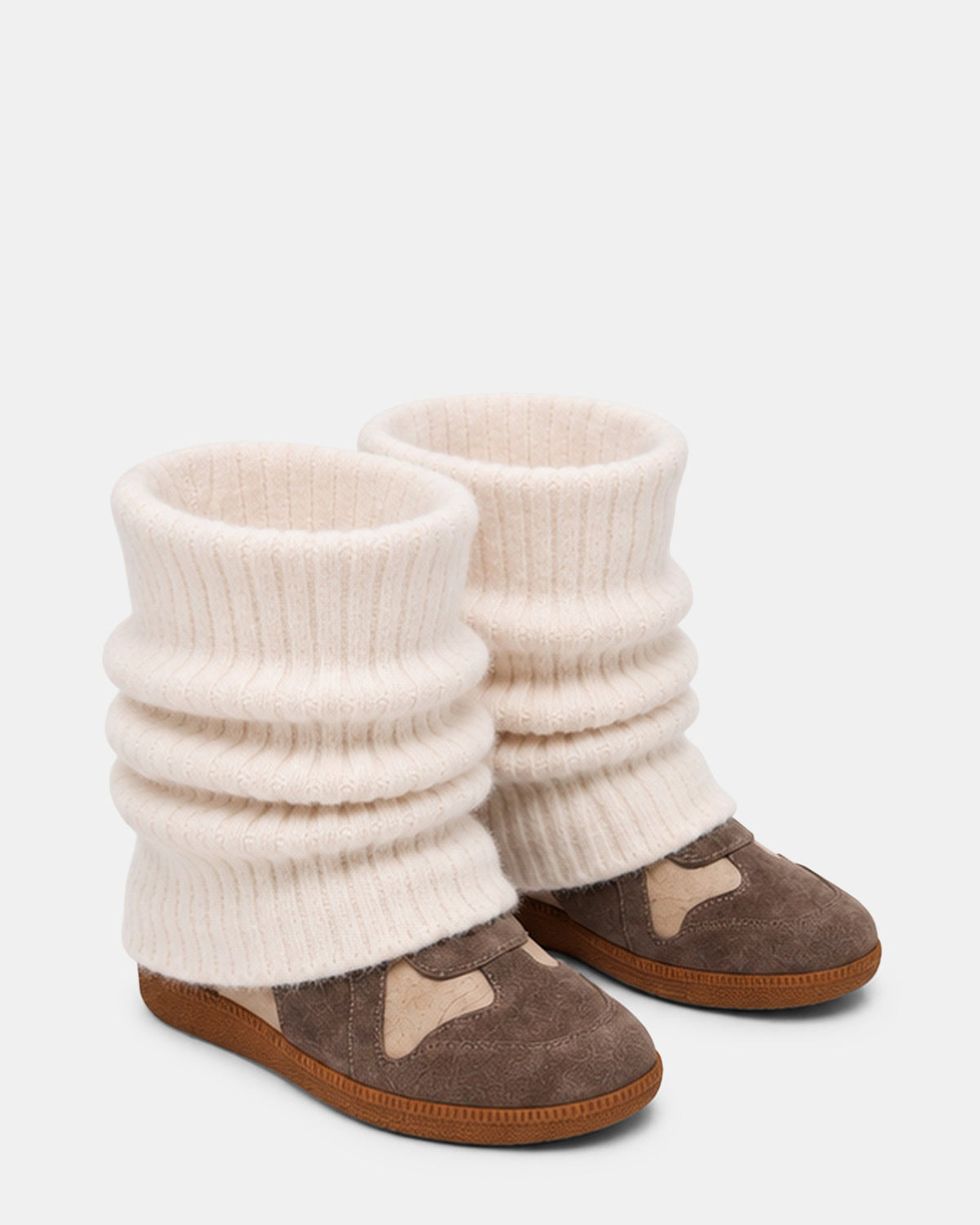 MAVIS KNIT TAUPE SUEDE