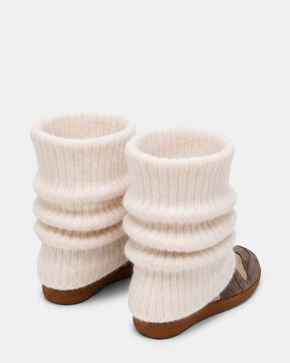 MAVIS KNIT TAUPE SUEDE