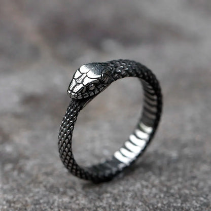 Snake Ring – Ouroboros Serpent Eternity Gothic Viking Punk Statement