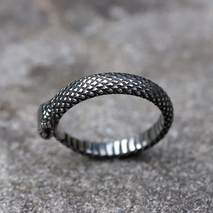 Snake Ring – Ouroboros Serpent Eternity Gothic Viking Punk Statement
