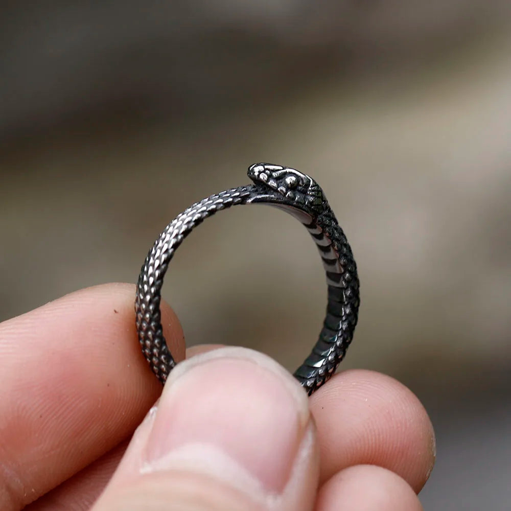 Snake Ring – Ouroboros Serpent Eternity Gothic Viking Punk Statement