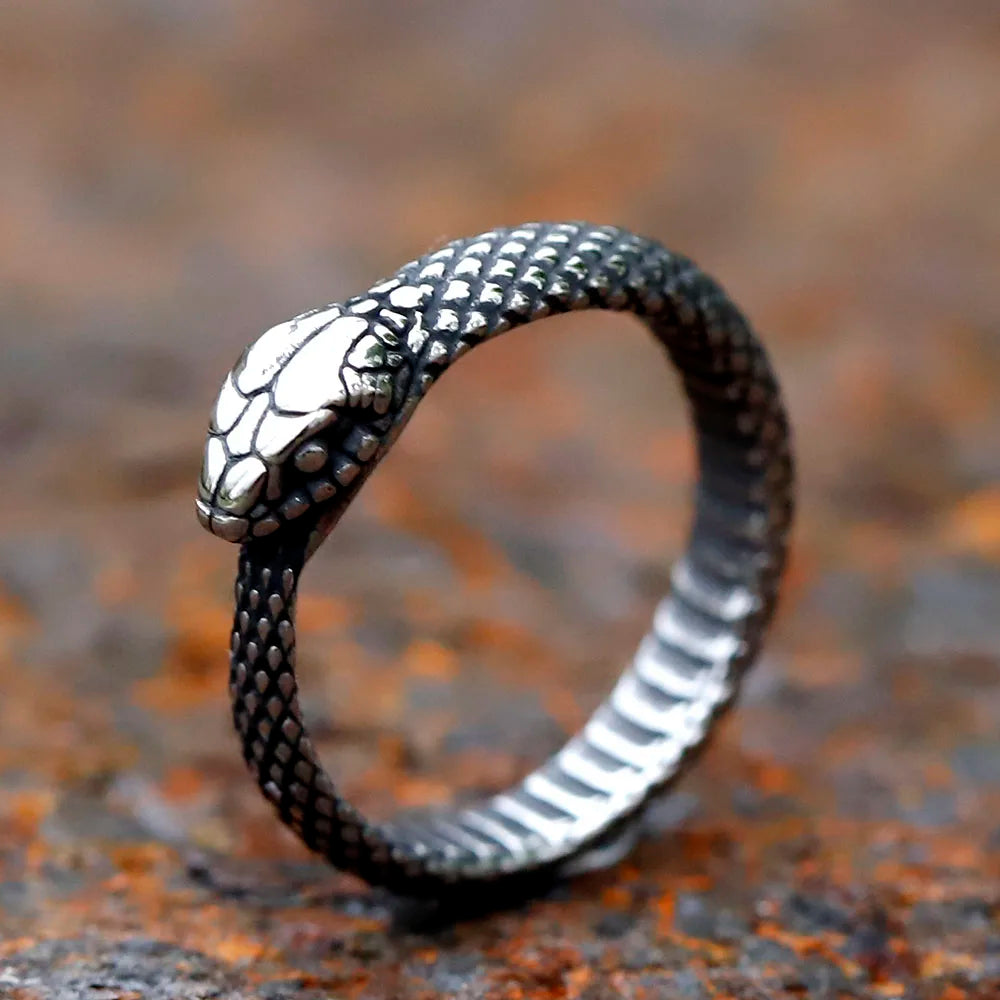Snake Ring – Ouroboros Serpent Eternity Gothic Viking Punk Statement