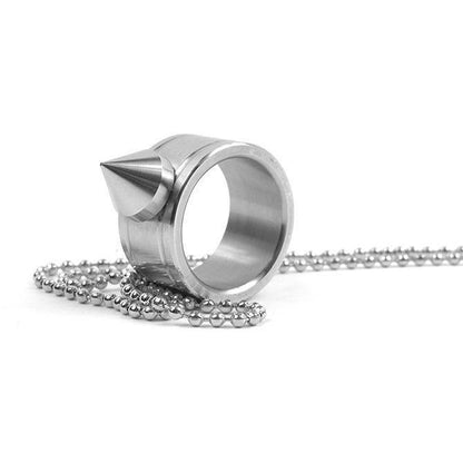 Spike Ring – 304 Stainless Steel with Concealed Rotation Self Defense Size 12