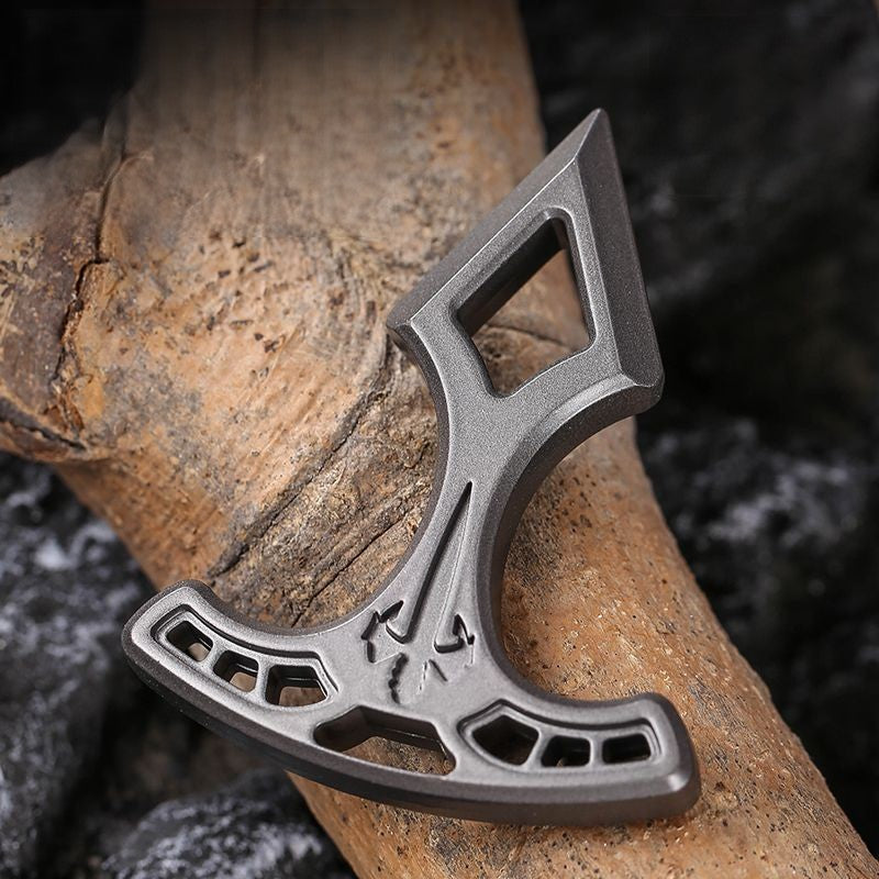 Spike Ring – Zinc Alloy Single Spiked with 10mm Thick Keychain EDC Self Defense