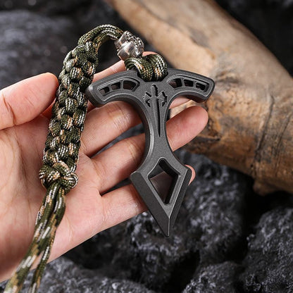 Spike Ring – Zinc Alloy Single Spiked with 10mm Thick Keychain EDC Self Defense