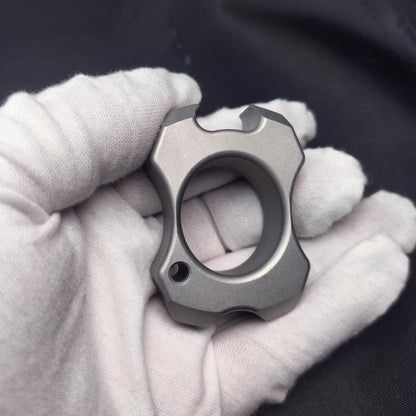 Stainless Steel Bottle Opener Knuckles – 304 Ultra-Thick with 14mm Sandblasted EDC Ring
