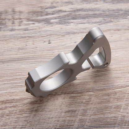 Stainless Steel Bottle Opener Knuckles – Single Finger Ring with 10mm Thick Detachable Tip