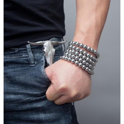 Stainless Steel Bracelet – 316 Self Defense with Quick Release Whip Beads Chain