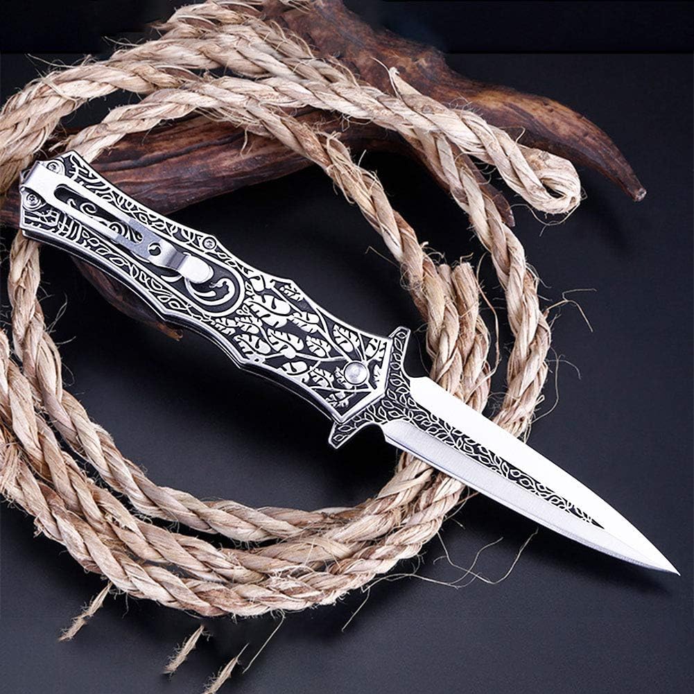 Stainless Steel EDC Knife for Everyday Utility, Collecting, And Outdoor Tasks