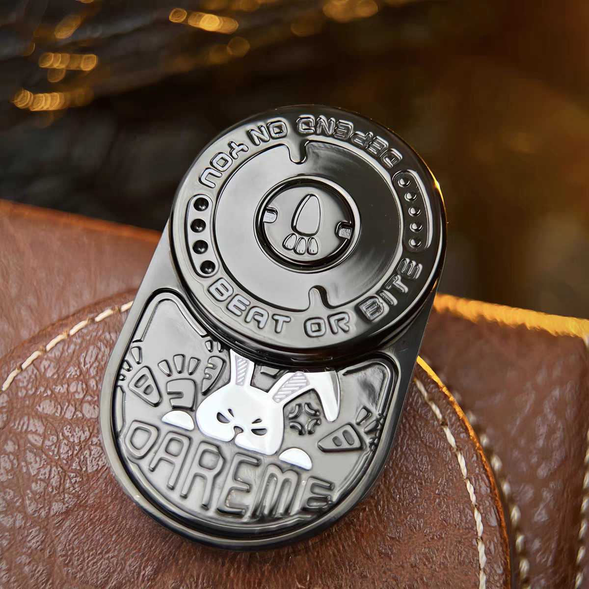 Stainless Steel Fidget Slider – 91g CNC Ding EDC Stress Relief Collectible