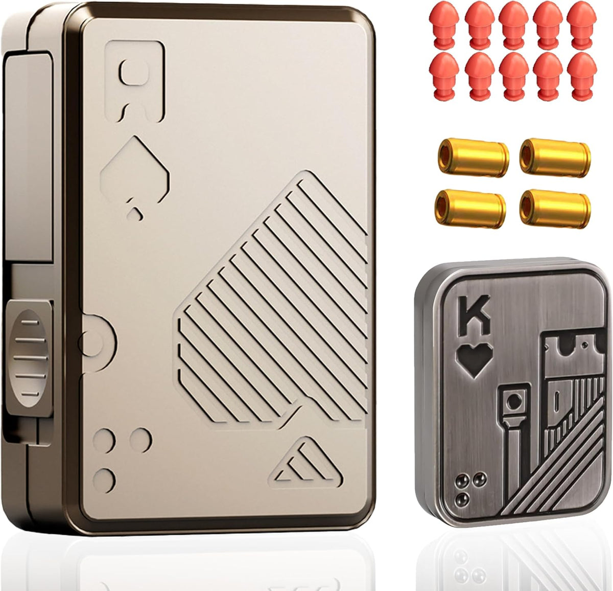 Stainless Steel Fidget Slider – TriggerCards for Desk Breaks, Collecting, And Tactile