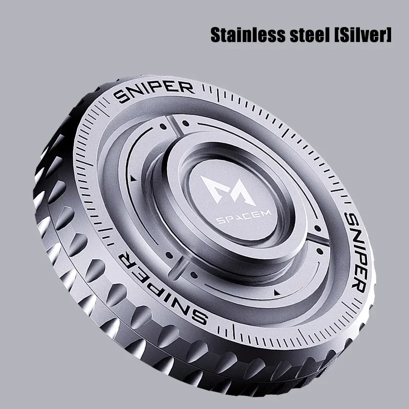 Stainless Steel Fidget Slider – TriVortex 3-in-1 with Premium CNC Aluminum EDC Spinner