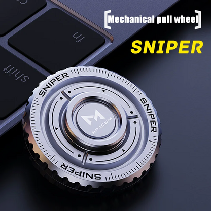 Stainless Steel Fidget Slider – TriVortex 3-in-1 with Premium CNC Aluminum EDC Spinner