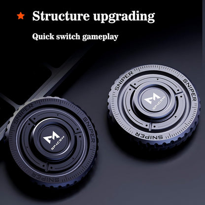 Stainless Steel Fidget Slider – TriVortex 3-in-1 with Premium CNC Aluminum EDC Spinner