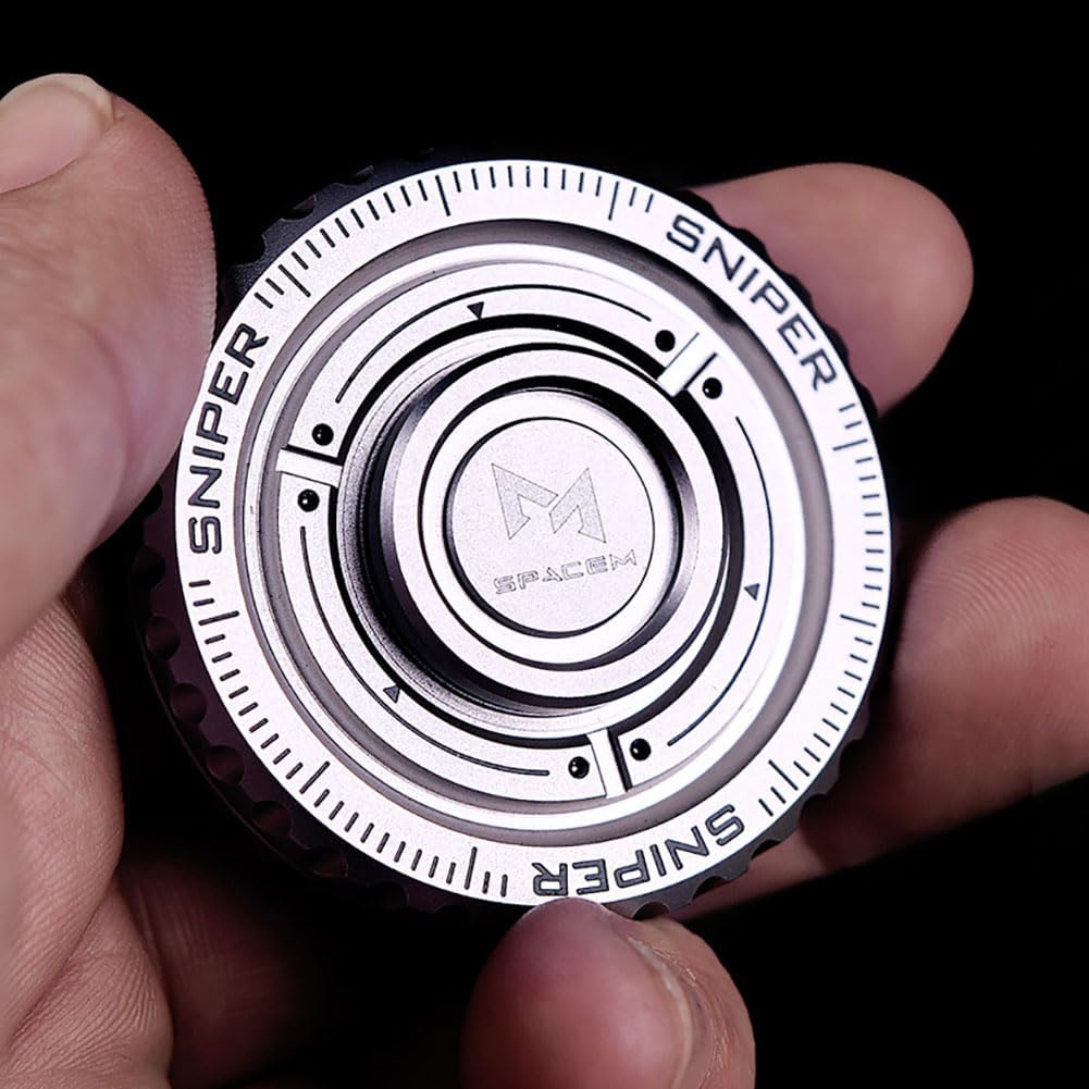 Stainless Steel Fidget Slider – TriVortex 3-in-1 with Premium CNC Aluminum EDC Spinner