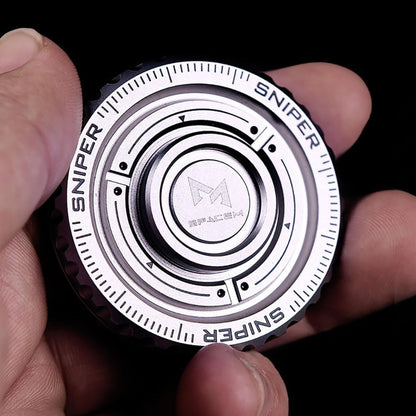 Stainless Steel Fidget Slider – TriVortex 3-in-1 with Premium CNC Aluminum EDC Spinner