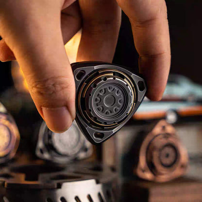 Stainless Steel Fidget Spinner – Dual-Ring with Roaring Sound EDC
