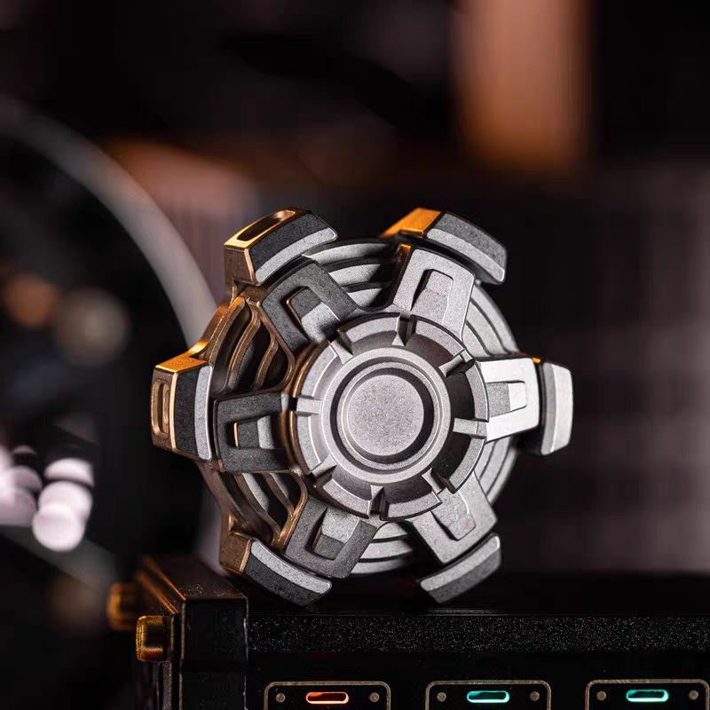 Stainless Steel Fidget Spinner – Machinarium with Dual Ring EDC
