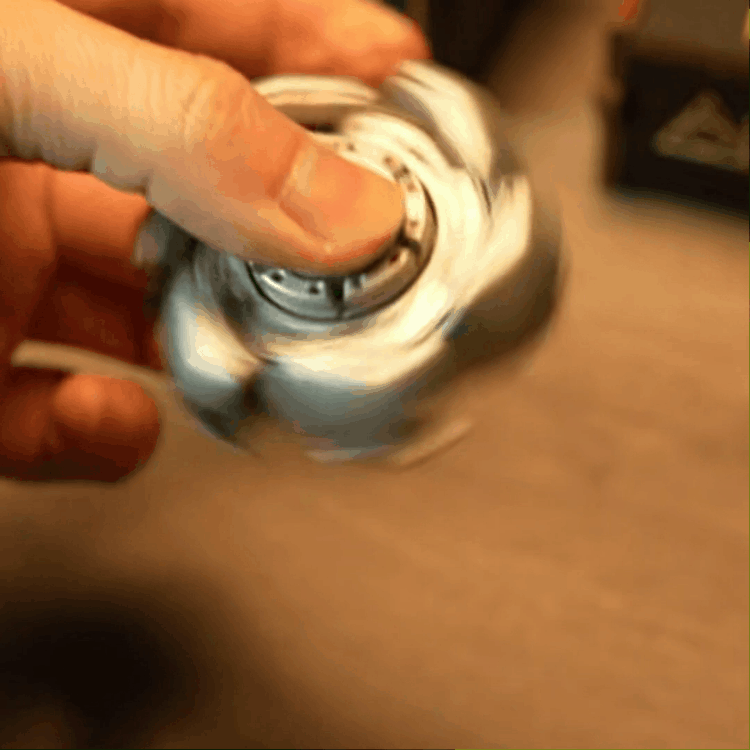 Stainless Steel Fidget Spinner – Metal Mecha Transforming with AlphaRevolve EDC