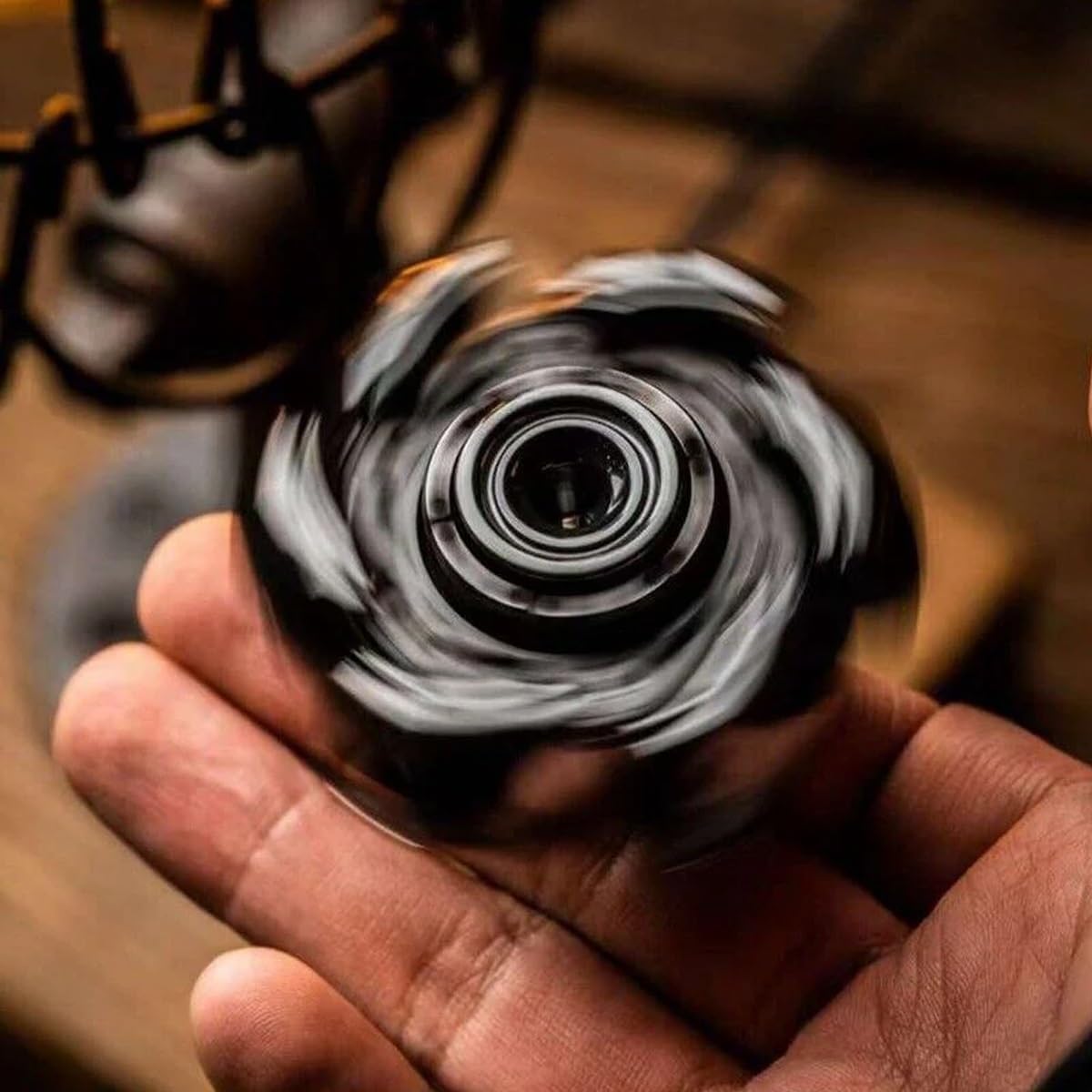 Stainless Steel Fidget Spinner – Metal Mecha Transforming with AlphaRevolve EDC