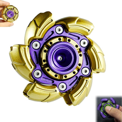 Stainless Steel Fidget Spinner – Metal Mecha Transforming with AlphaRevolve EDC