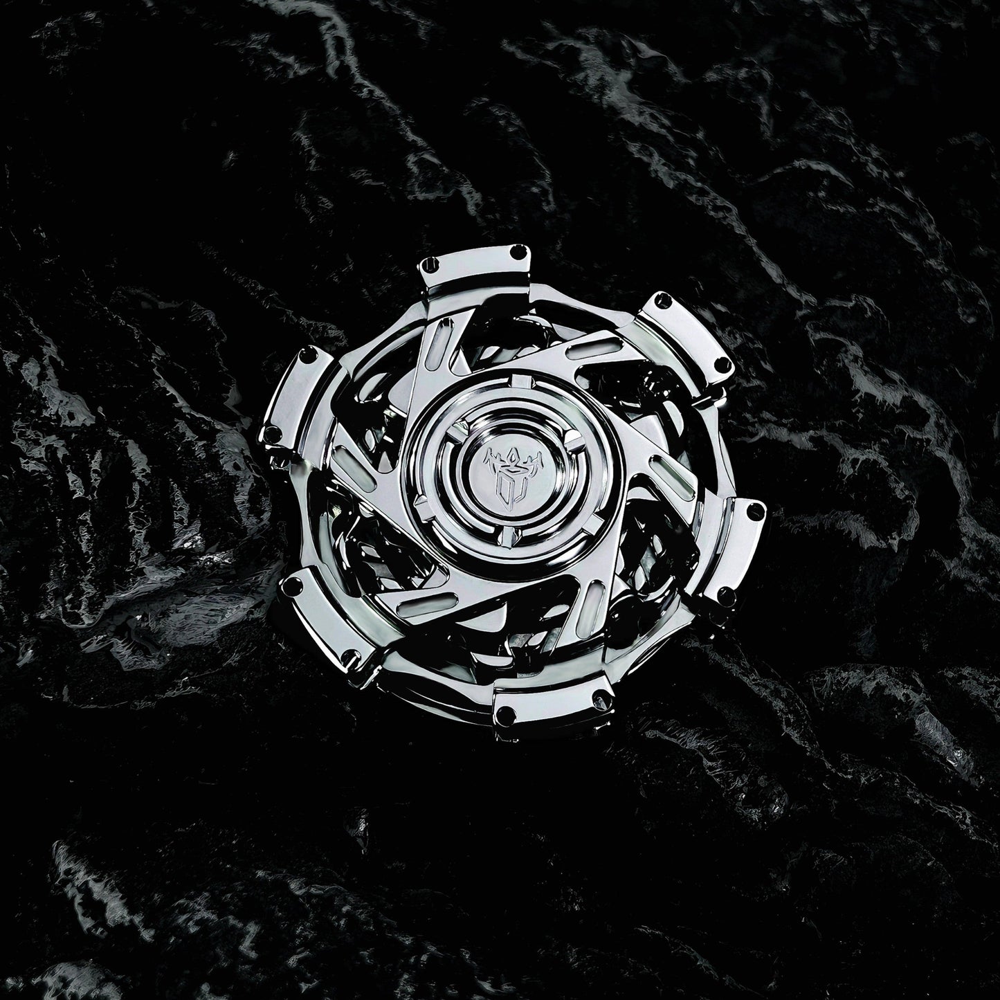 Stainless Steel Fidget Spinner – Metal Triple-Ring Linked 195g