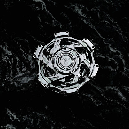 Stainless Steel Fidget Spinner – Metal Triple-Ring Linked 195g