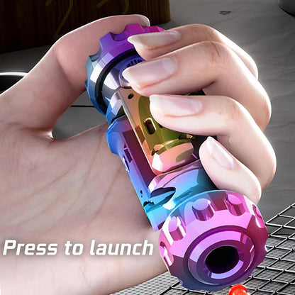 Stainless Steel Fidget Spinner – Projectile Toy with Multi-Function EDC with Catapult