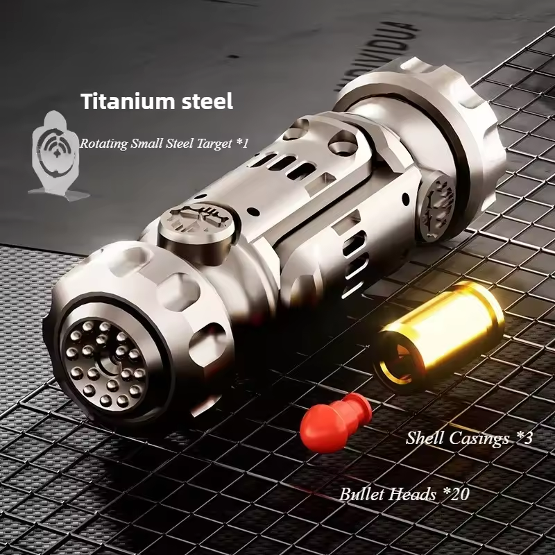 Stainless Steel Fidget Spinner – Projectile Toy with Multi-Function EDC with Catapult