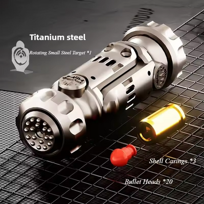 Stainless Steel Fidget Spinner – Projectile Toy with Multi-Function EDC with Catapult