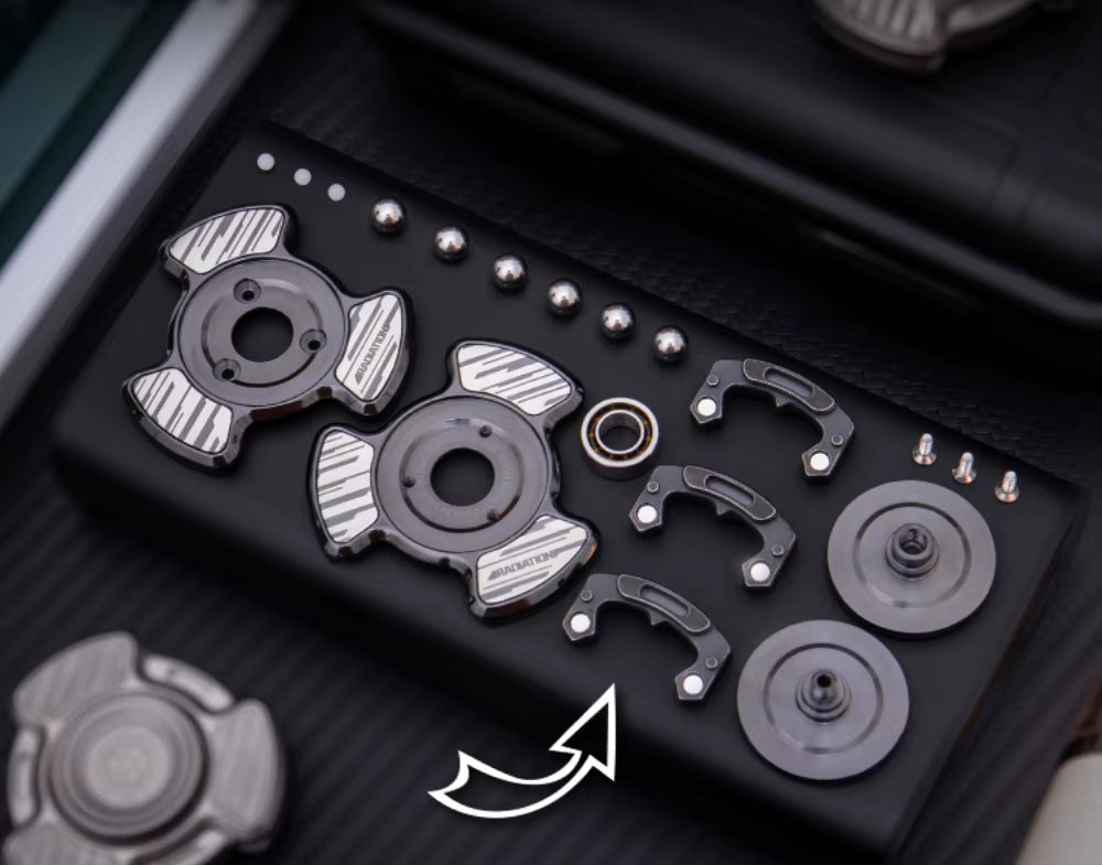 Stainless Steel Fidget Spinner – RadiCore Premium EDC with Aerospace Aluminum &