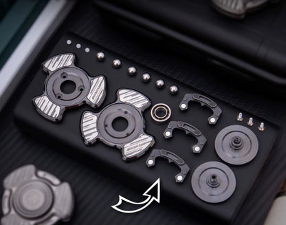 Stainless Steel Fidget Spinner – RadiCore Premium EDC with Aerospace Aluminum &