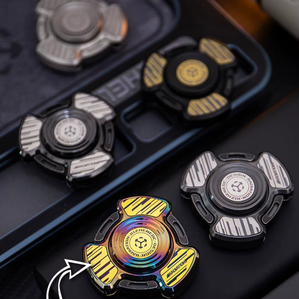 Stainless Steel Fidget Spinner – RadiCore Premium EDC with Aerospace Aluminum &