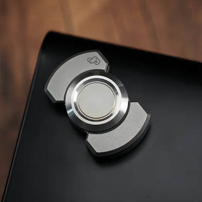 Stainless Steel Fidget Spinner – Square and Circle Mini with Sound Toy