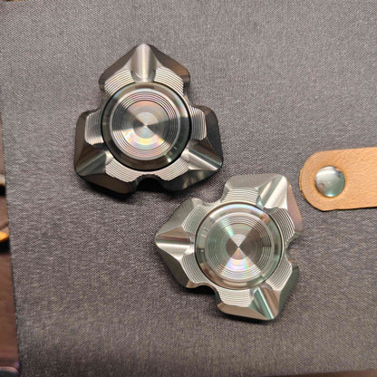 Stainless Steel Fidget Spinner – Valkyrie with Tri-Blade with Noisy Bearing