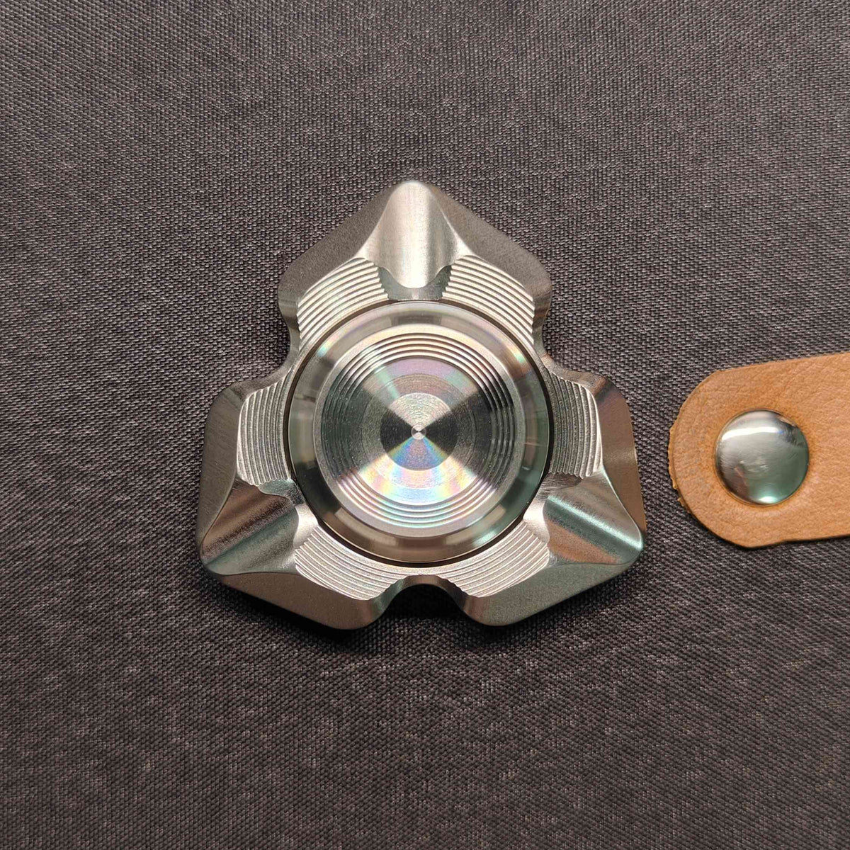 Stainless Steel Fidget Spinner – Valkyrie with Tri-Blade with Noisy Bearing