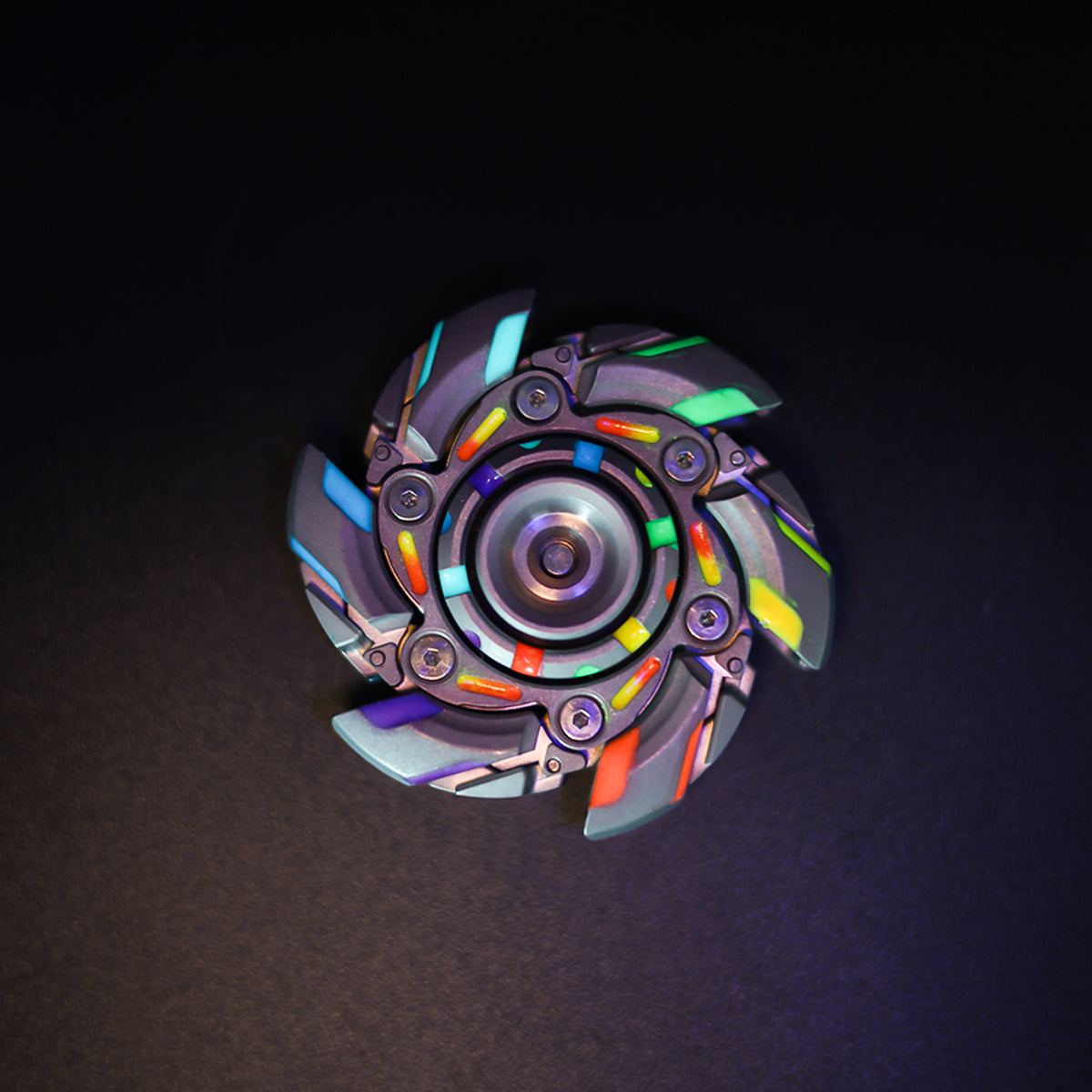 Stainless Steel Fidget Spinner – WarpFang Mecha with EDC Stress Relief Toy