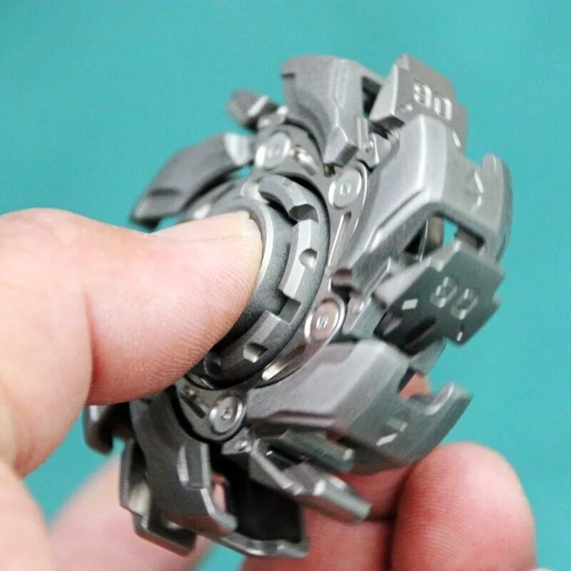 Stainless Steel Fidget Spinner – WarpFang Mecha with EDC Stress Relief Toy