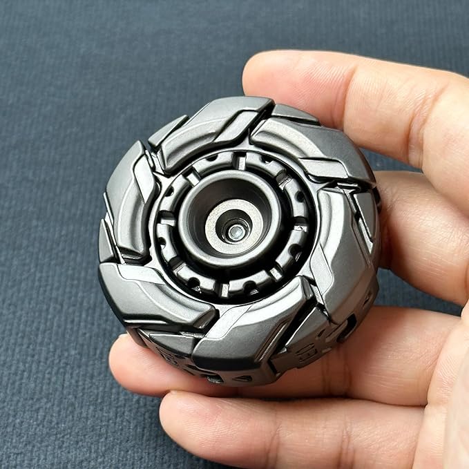 Stainless Steel Fidget Spinner – WarpFang Mecha with EDC Stress Relief Toy