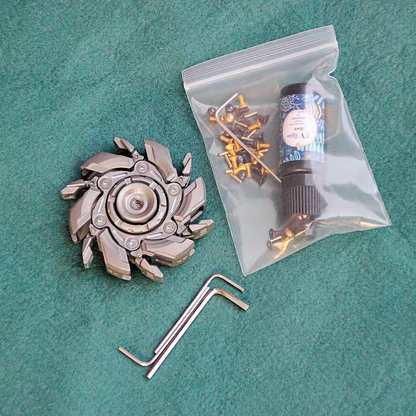 Stainless Steel Fidget Spinner – WarpFang Mecha with EDC Stress Relief Toy