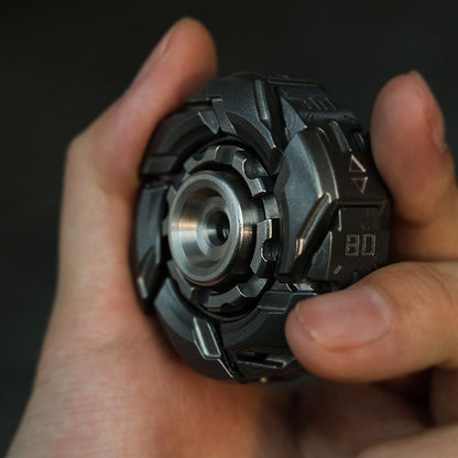 Stainless Steel Fidget Spinner – WarpFang Mecha with EDC Stress Relief Toy