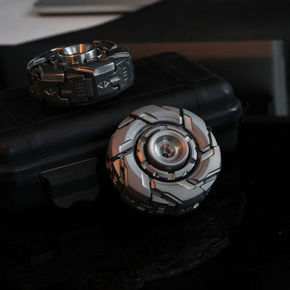 Stainless Steel Fidget Spinner – WarpFang Mecha with EDC Stress Relief Toy