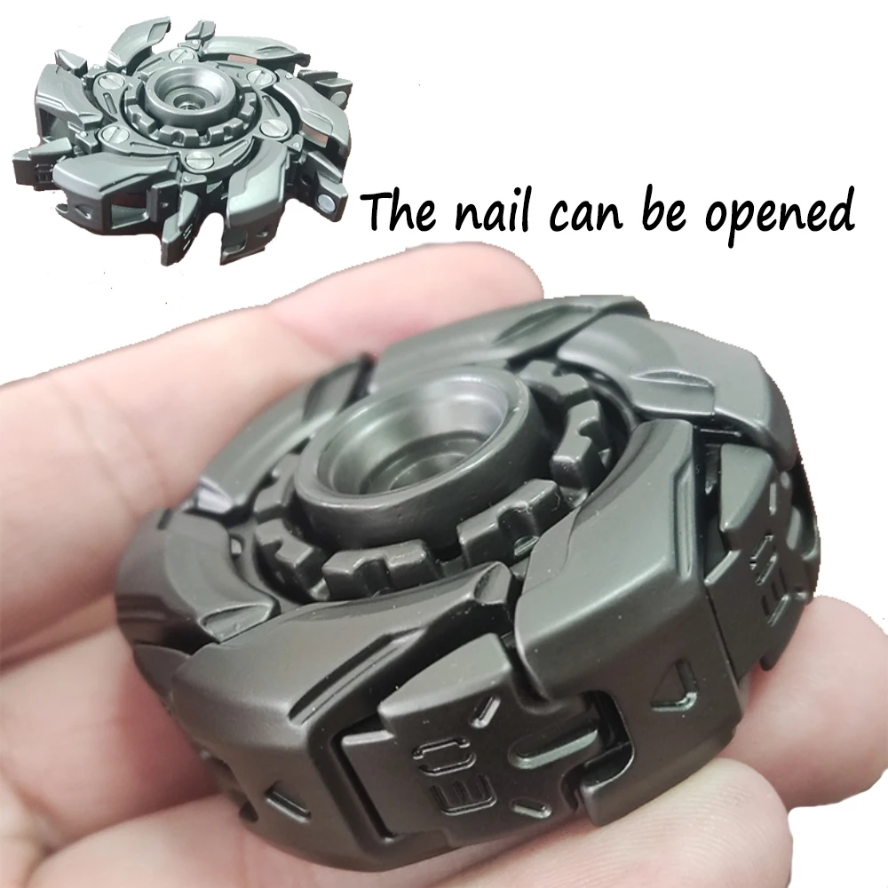 Stainless Steel Fidget Spinner – WarpFang Mecha with EDC Stress Relief Toy