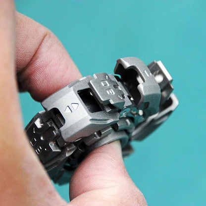 Stainless Steel Fidget Spinner – WarpFang Mecha with EDC Stress Relief Toy