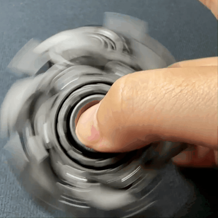 Stainless Steel Fidget Spinner – WarpFang Mecha with EDC Stress Relief Toy